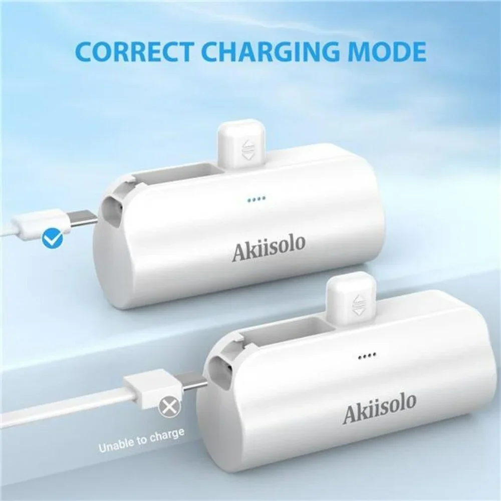 Mini Portable Charger Power Bank Fast Charging Battery Pack for iPhone and AirPo